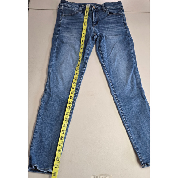 American Eagle Jegging Women's 8 Blue Medium Wash Next Level Stretch - Picture 10 of 15